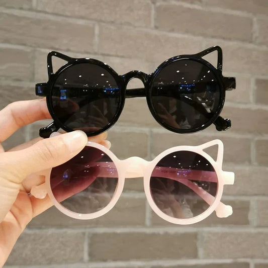 Girls Boys Cute Animal Cartoon Ears Sunglasses Outdoor Sun Protection Children Lovely Vintage Sunglasses